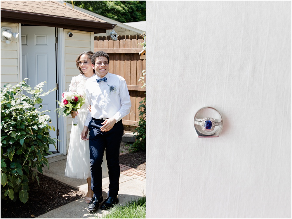 intimate backyard ceremony in st louis