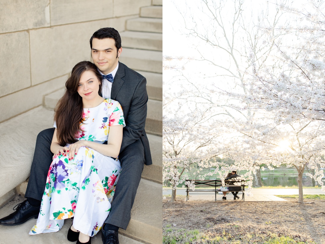 spring engagement at forest park
