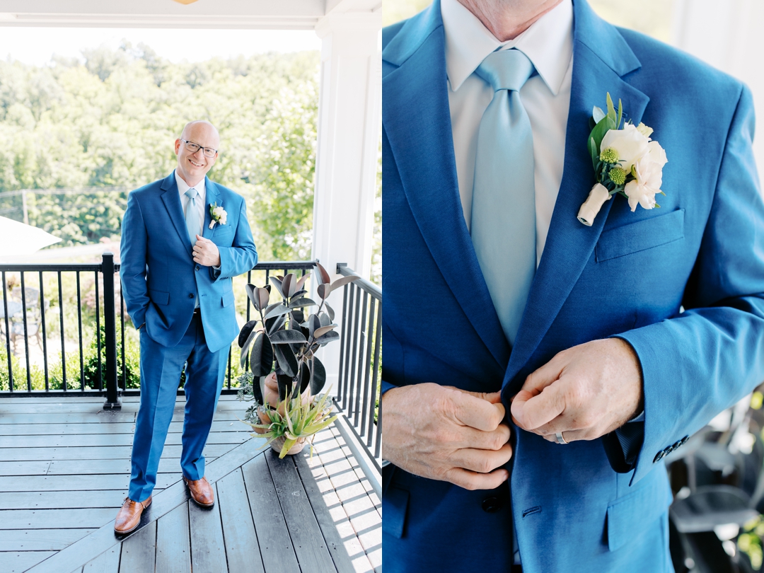 Russell smiling outdoors with the scenic backdrop of Sunflower Hill Farm.