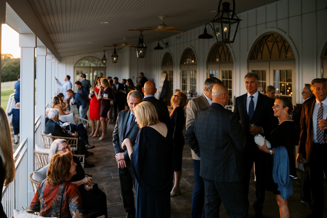 Guests enjoying the relaxed cocktail hour at Westwind Hills, featuring a late-night espresso cocktail bar.