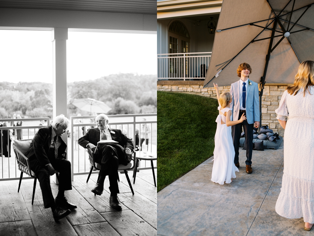 Guests enjoying the relaxed cocktail hour at Westwind Hills, featuring a late-night espresso cocktail bar.