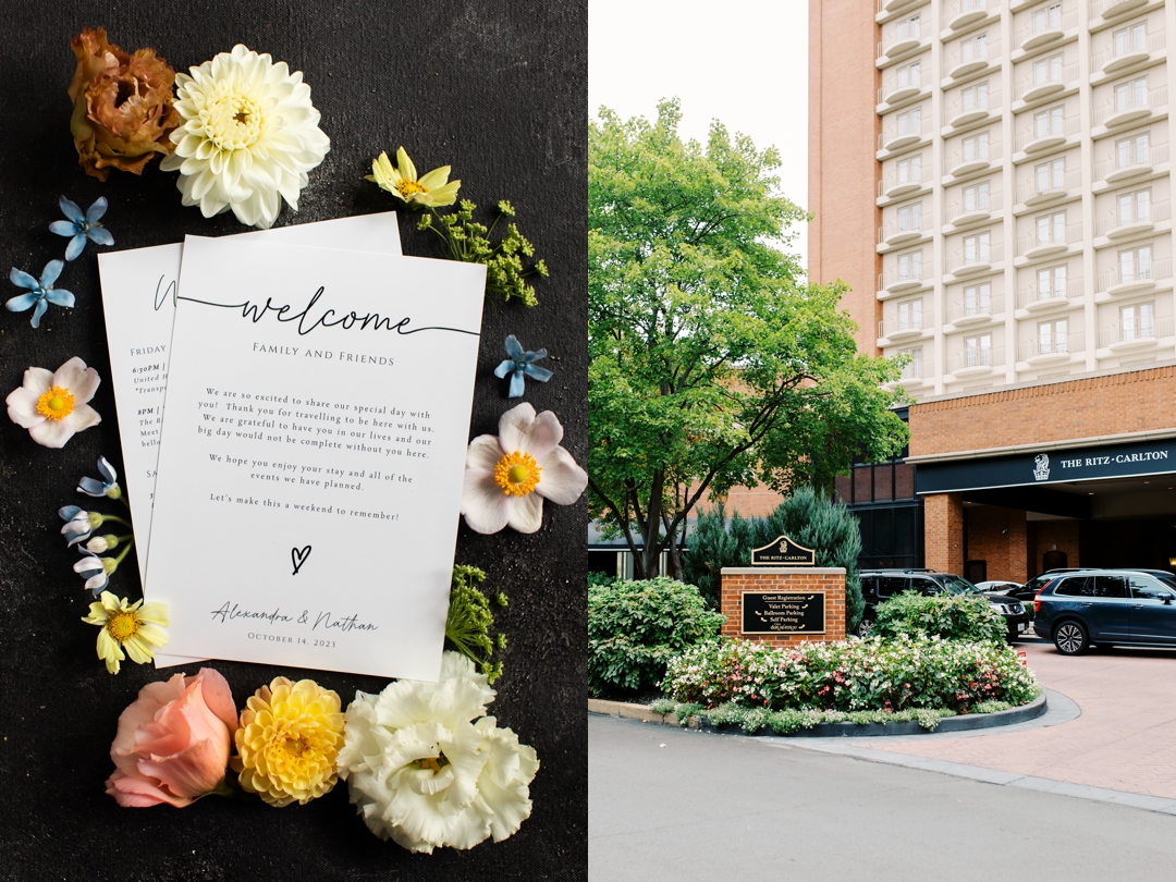 Getting ready at the Ritz-Carlton St Louis before your wedding