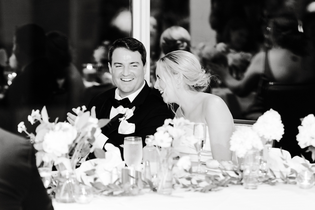 Heartfelt toast being delivered during Amanda and Mike’s wedding reception at The Chase Park Plaza.