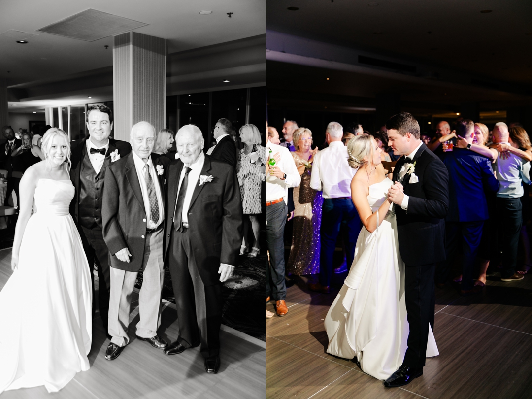 Guests enjoying the open dance floor during Amanda and Mike’s reception.