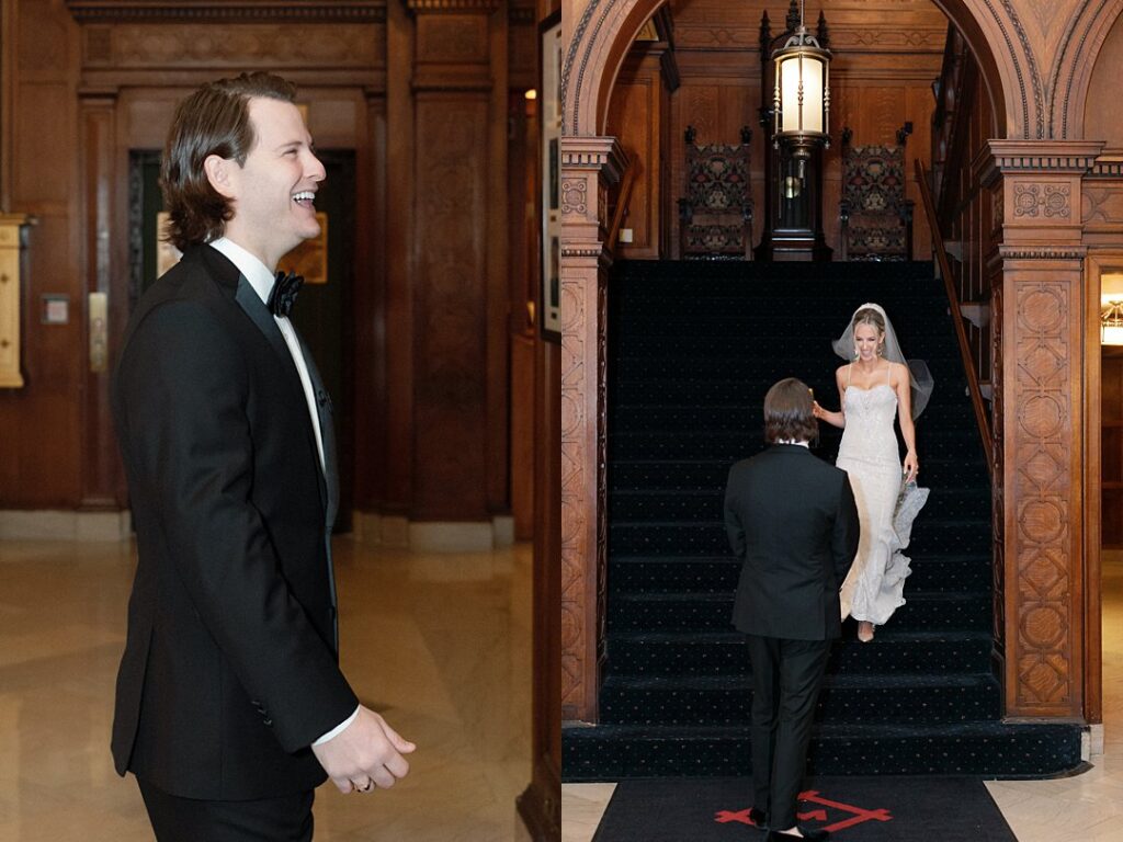 first look wedding photos