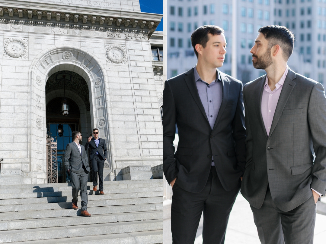 Editorial session by an LGBTQ+ photographer at St. Louis Central Library.