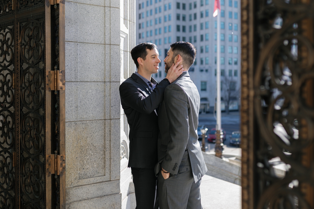 Editorial session by an LGBTQ+ photographer at St. Louis Central Library.