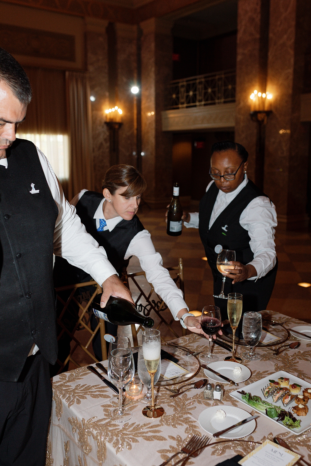 Wedding celebration inside The Coronado ballroom in St. Louis
