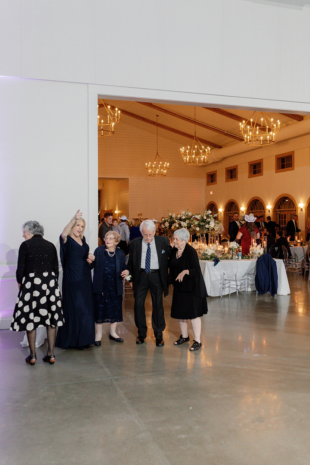 Guests dancing during a Westwind Hills wedding reception