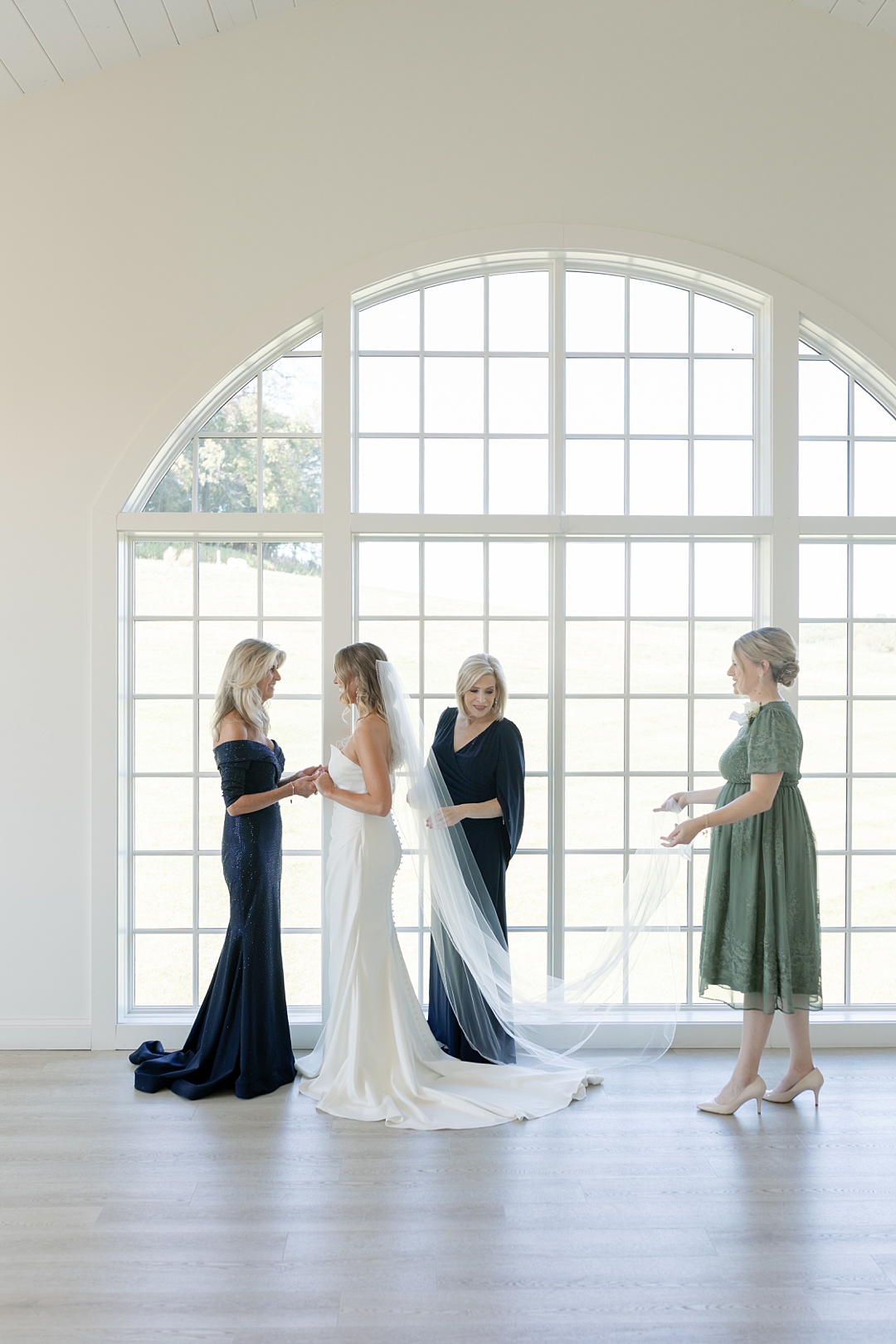 Bride getting ready at Westwind Hills wedding venue