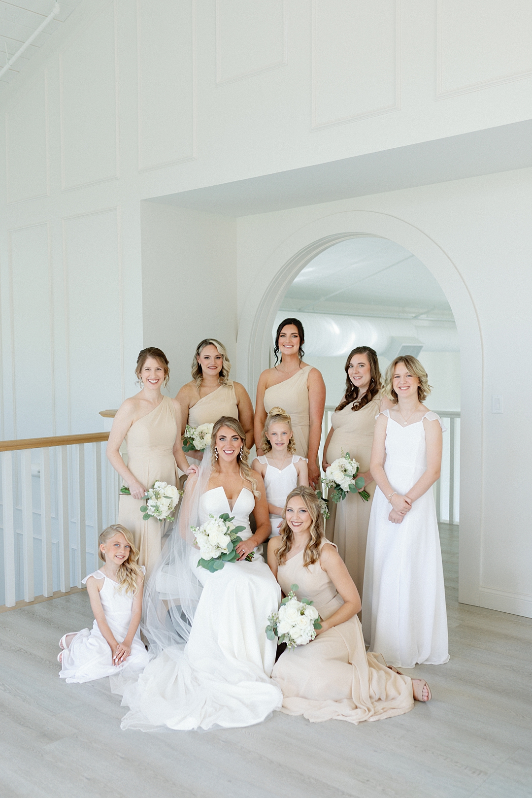 Bridal party portrait at Westwind Hills wedding