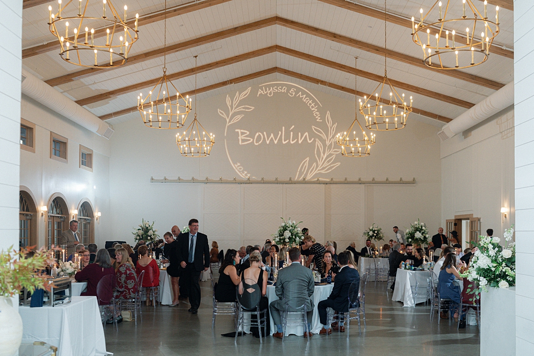 Full reception room at Westwind Hills wedding venue in Missouri