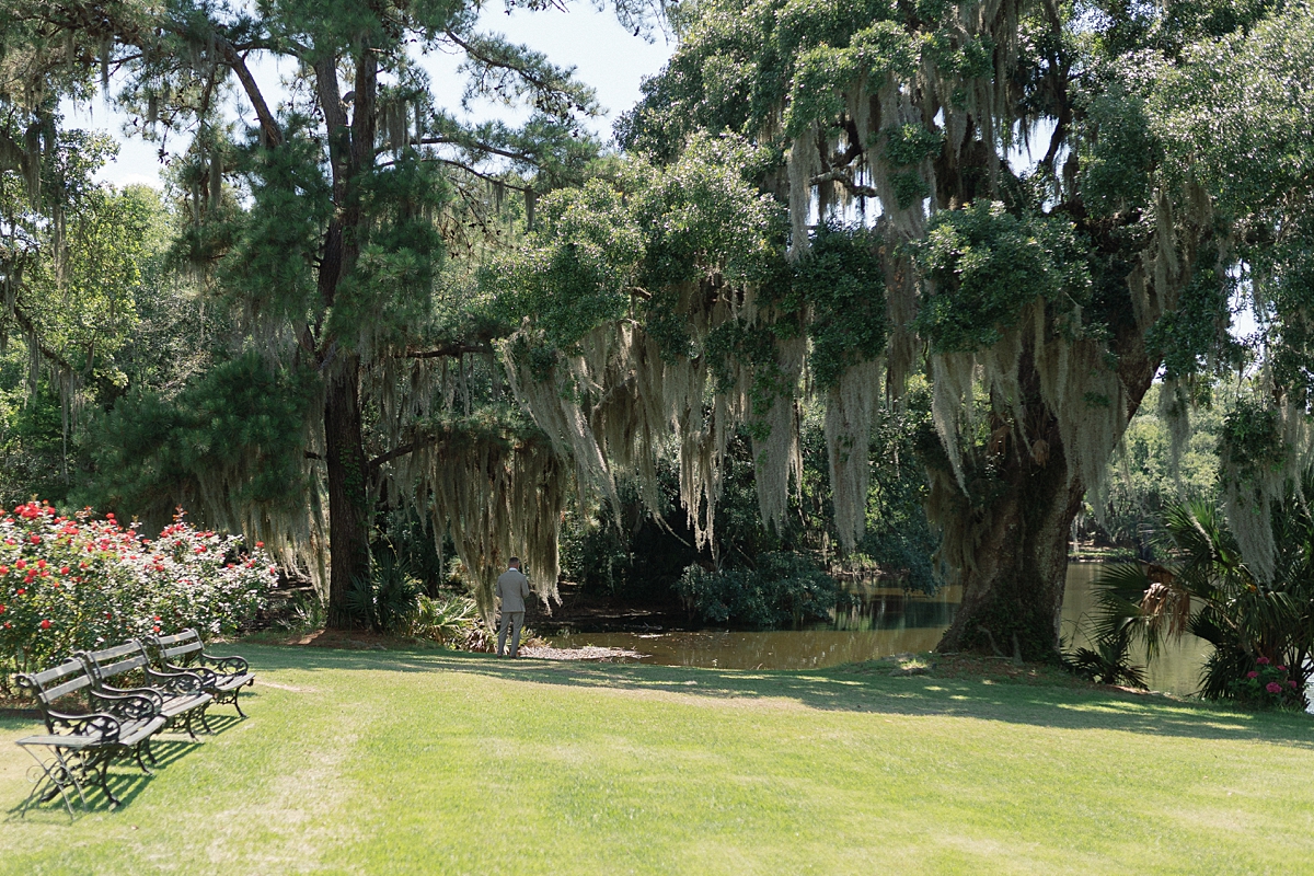 Lagoon and garden landscape at Legare Waring House