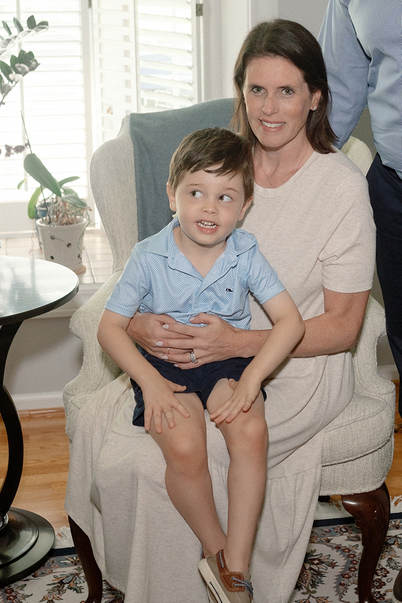 Mother and son portrait during an extended family session in St. Louis