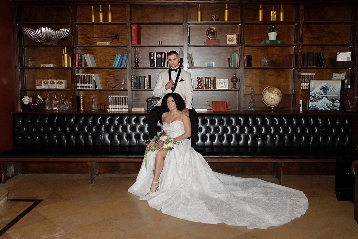 Modern wedding editorial photographed at The Noble St. Louis