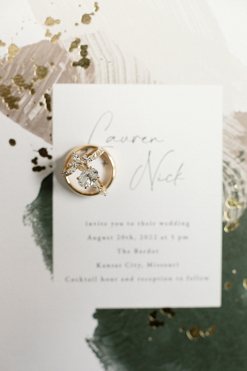 Lauren and Nick's wedding invitation and stationery
