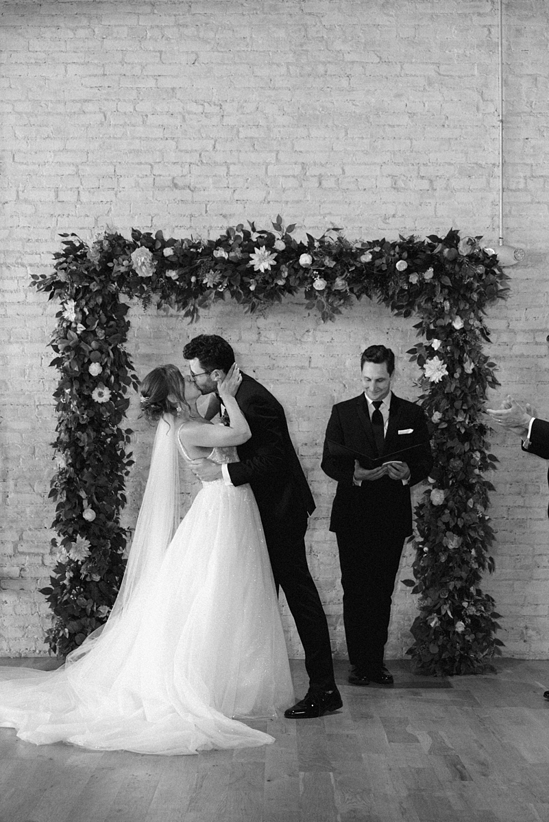 Lauren and Nick together before their wedding ceremony