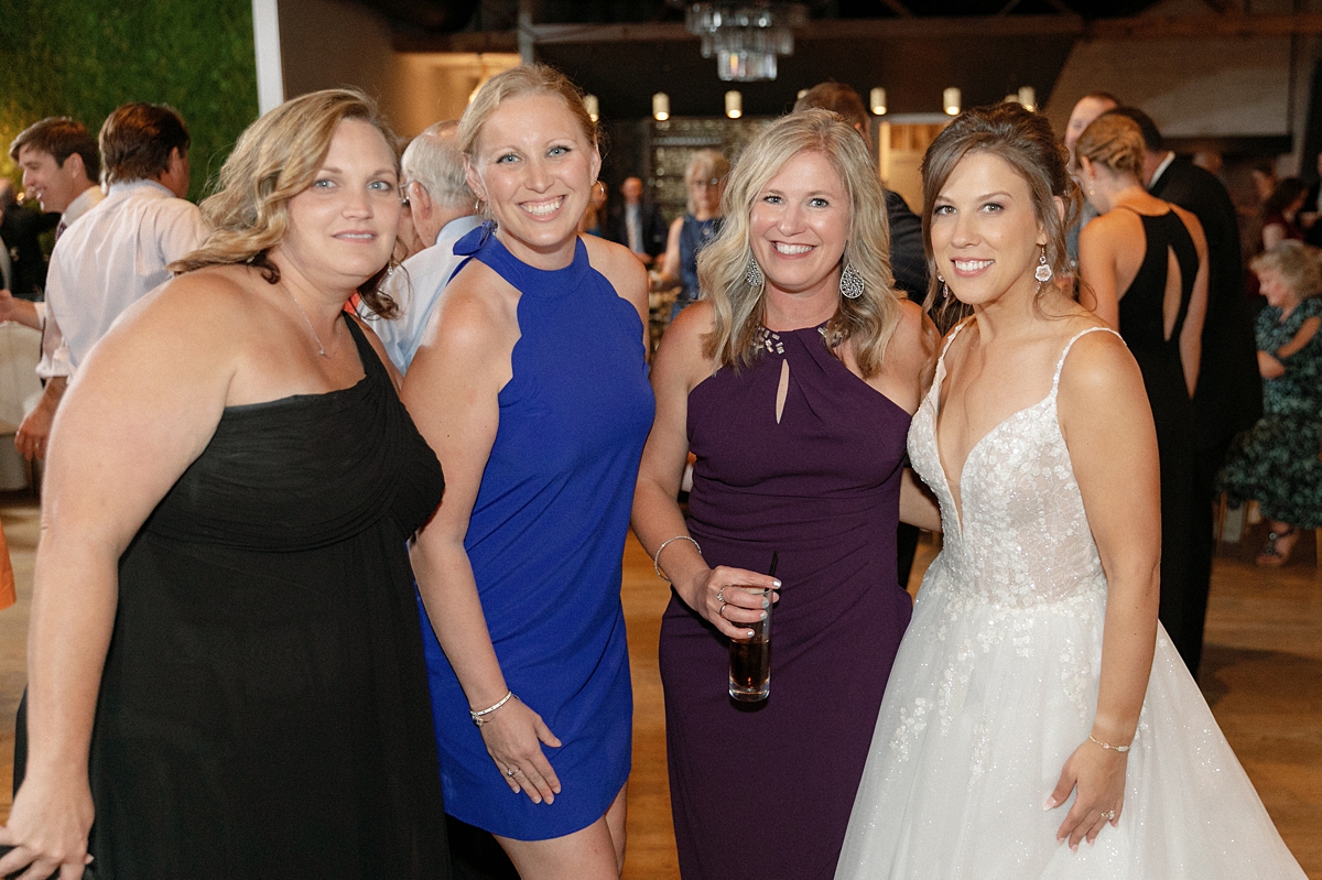Guests celebrating Lauren and Nick's wedding reception