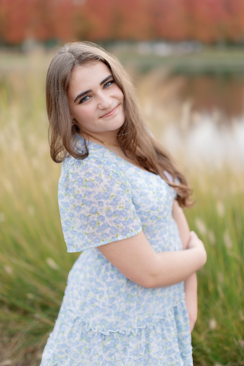 St. Louis senior portrait using intentional light